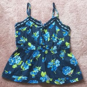 Hollister Spaghetti strap Hawaiian Shirt Size S